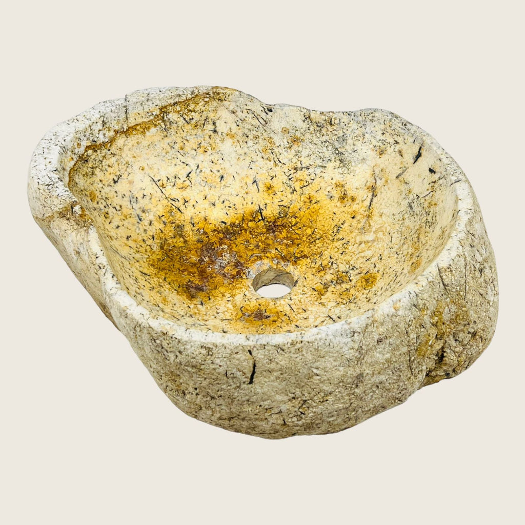 Honey Tainted  River Stone Sink