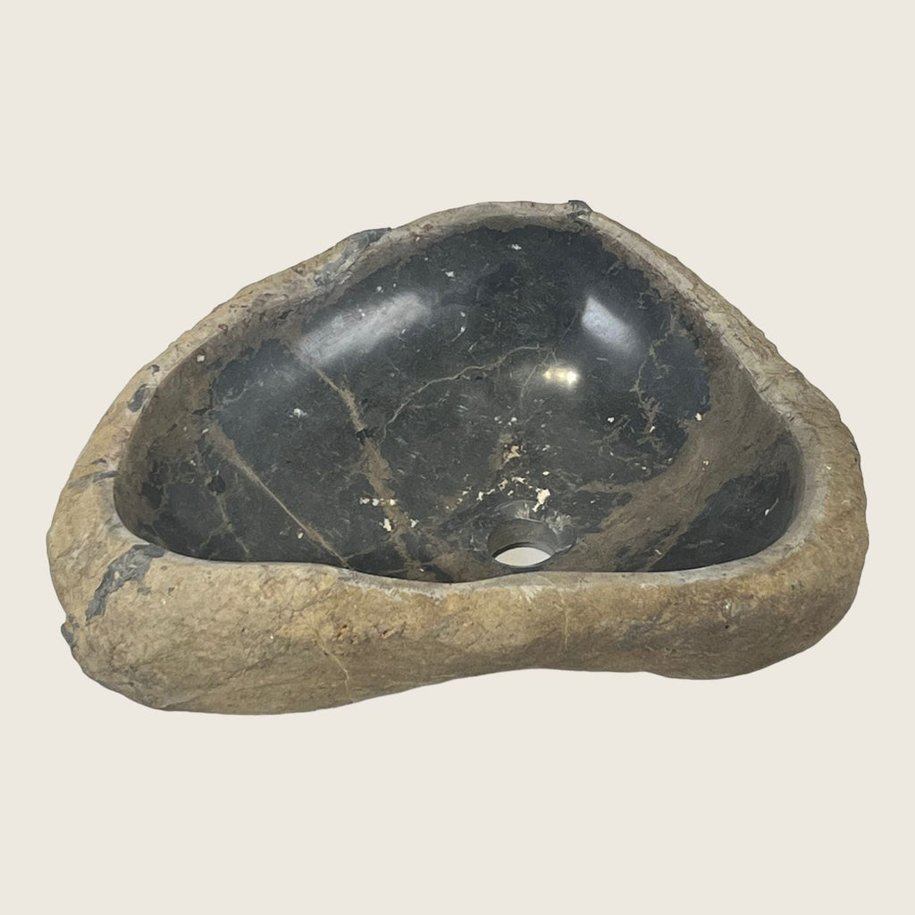 Deep Grey River Stone Sink