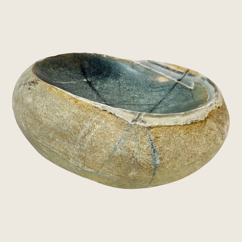 River Stone Deep Green Soap Dish