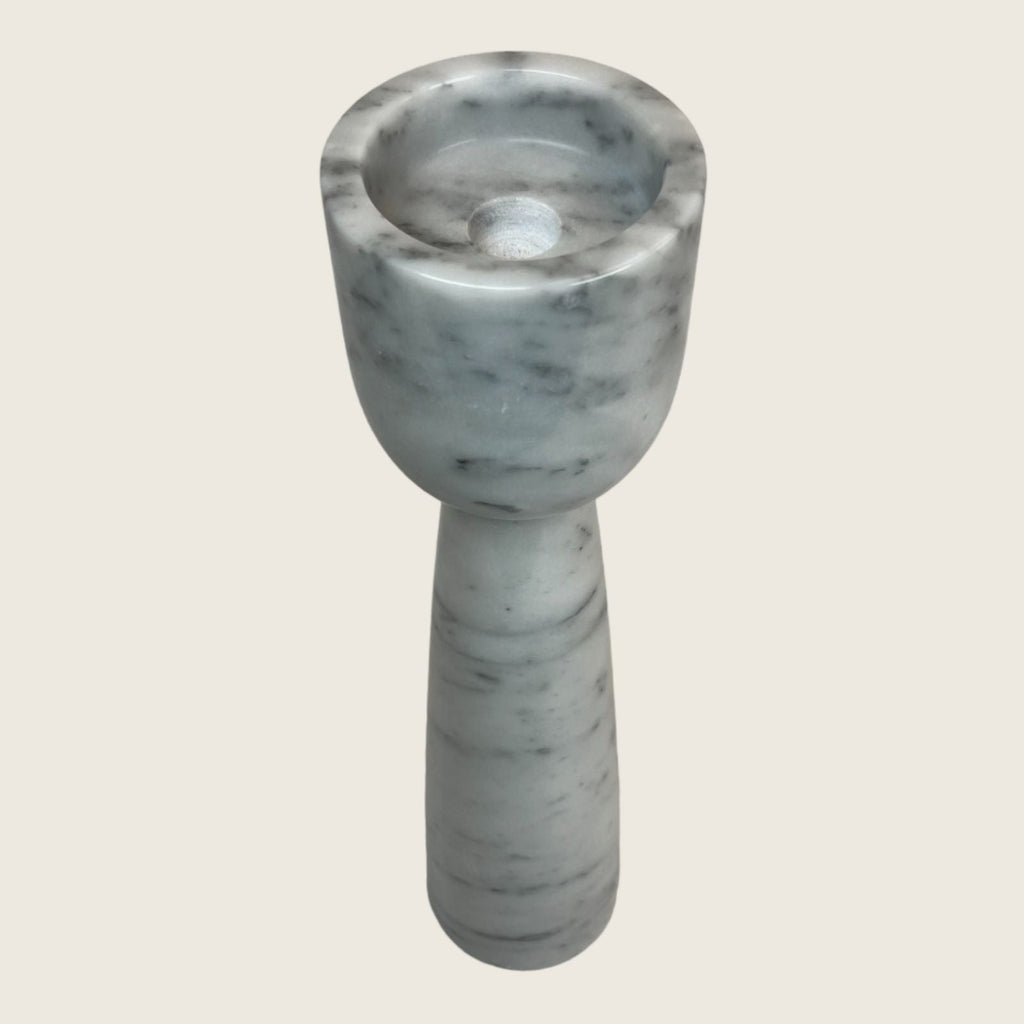 Cup Topped Marble Candle Stand (small)