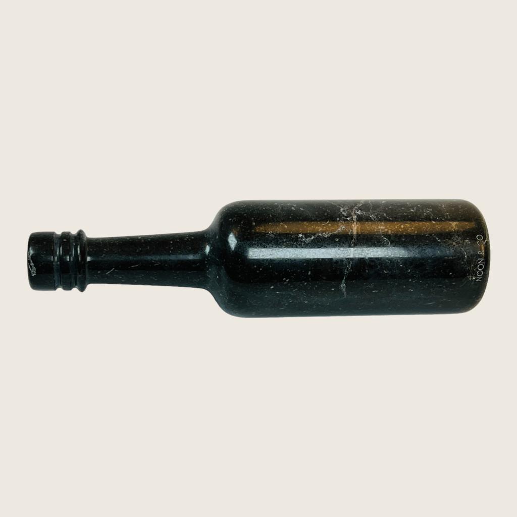 Wine Black Marble Decor Bottle Candle Stand