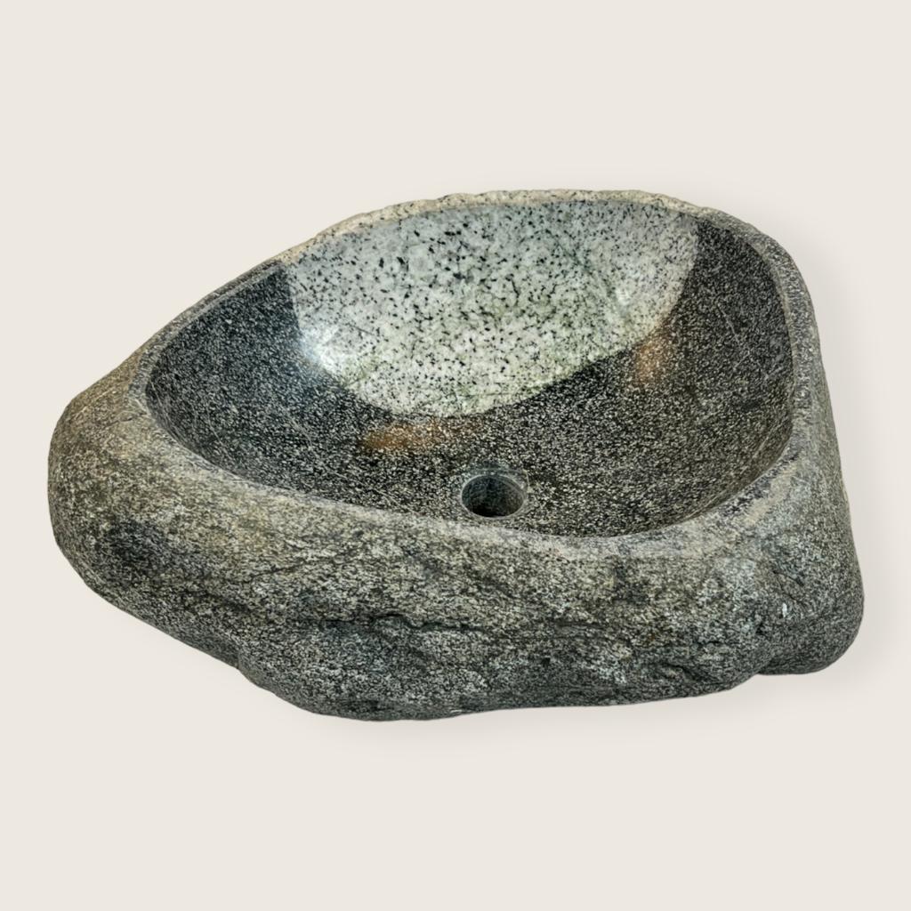 Grey Dipped River Stone Sink