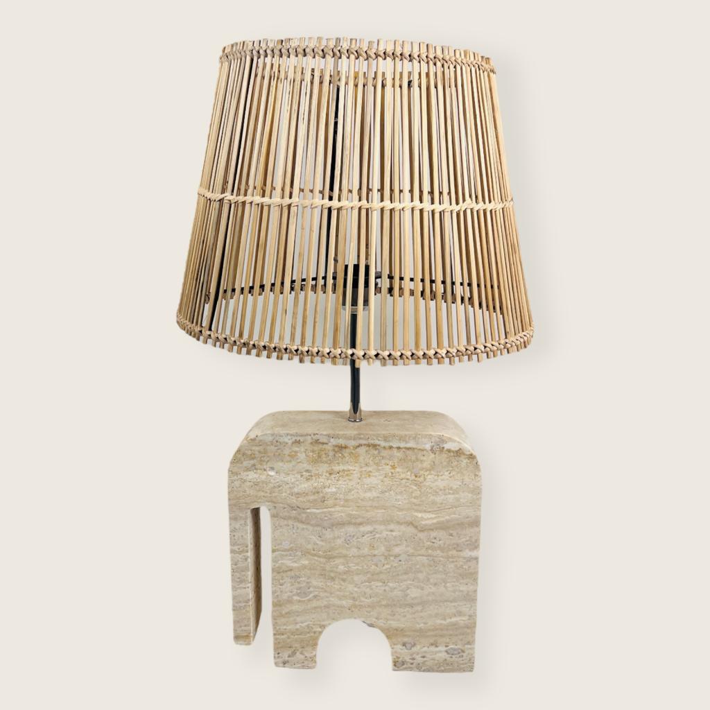 Elephant Stoned Table Lamp