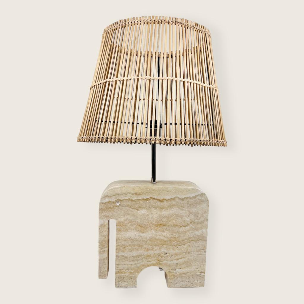 Elephant Stoned Table Lamp