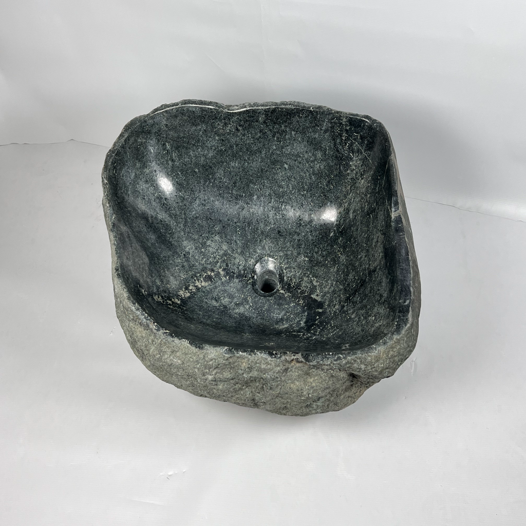 Deep Green River Stone Sink