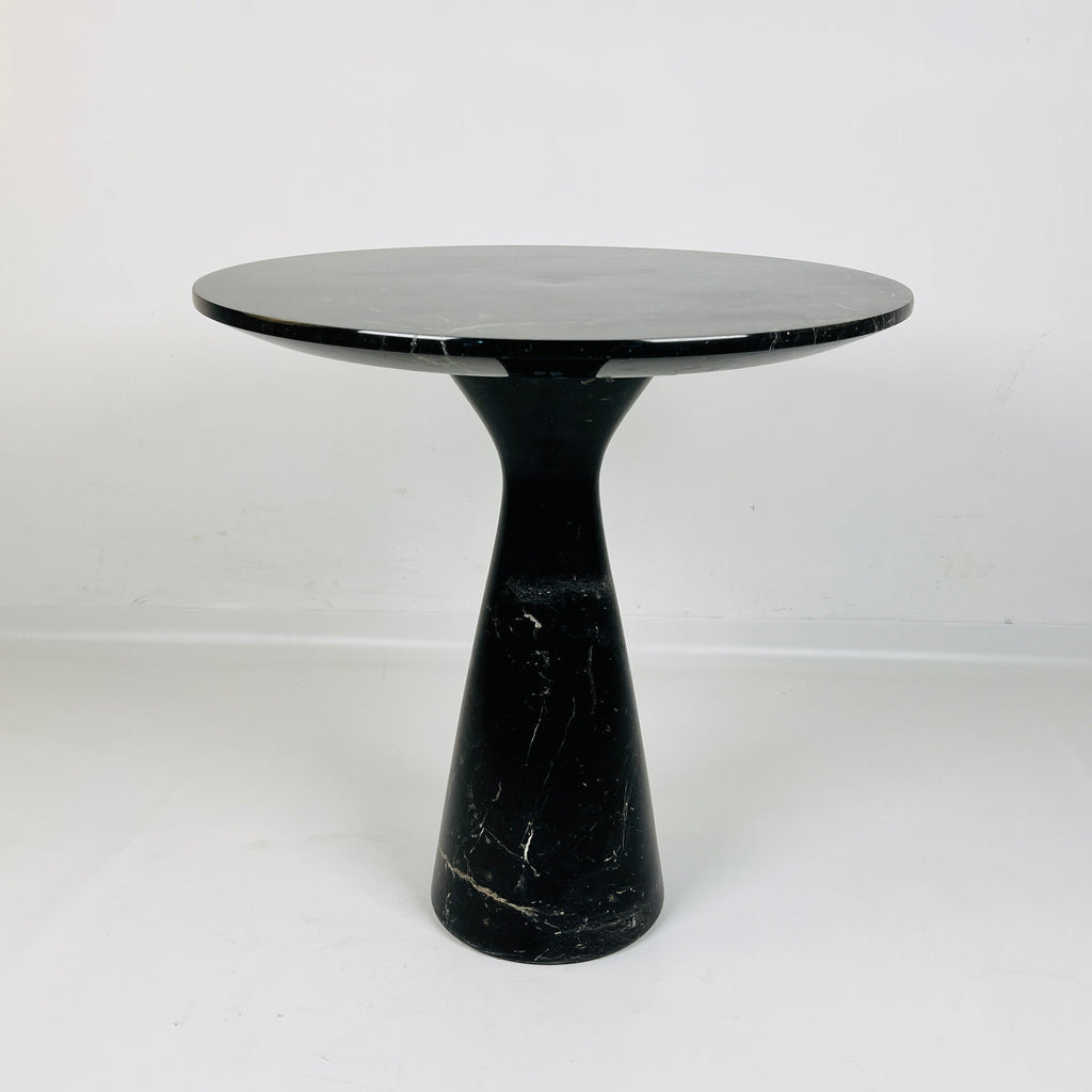 Minimalist Black Streaked Side Table